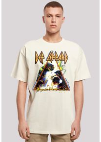 F4NT4STIC Herren T-Shirt "Def Leppard Hysteria", beige, casual, Gr. XXL, Obermaterial: 100% Baumwolle, Shirts, Premium Qualität