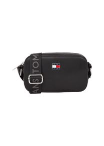 Tommy Jeans Damen Umhängetasche "TJW DAILY ELEV CAMERA BAG", schwarz, Lederimitat, Taschen, Damen Mini Bag, Schultertasche mit verstellbaren