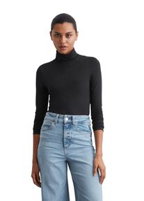 Marc O'Polo MARC O'POLO Damen Rollkragenshirt, blau, casual, Gr. L, Single Jersey, Obermaterial: 95% Modal, 5% Elasthan, Shirts