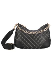 JOOP! JOOP Damen Schultertasche, schwarz, Polyurethan (PU), Taschen, Umhängetasche Handtasche Damen