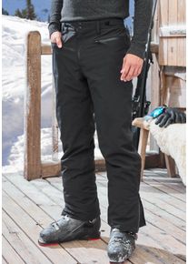 John Devin Herren Skihose, schwarz, sportlich, Gr. 48, unifarben, Obermaterial: 96% Polyester, 4% Elasthan, Hosen, Schneehose, Outdoorhose gefüttert
