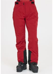 WHISTLER Damen Skihose "YARRA", rot, casual, Gr. 38, mehrfarbig, 94% Polyester, 6% Elasthan, Hosen, mit wasserdichter 3-Lagen-Membran