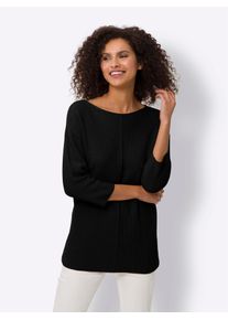Heine Damen Strickpullover "Oversized Pullover", schwarz, Gr. 40, unifarben, 100% Baumwolle, Pullover
