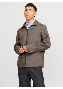 Jack & Jones JACK & JONES Herren Hemdjacke "JJEDYLAN SHACKET NOOS", grün, modisch, Gr. XL, unifarben, Web, Obermaterial: 100% Polyester, Jacken, mit Fly-Away