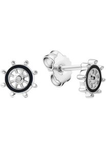 Firetti Damen Paar Ohrstecker "Schmuck Geschenk Silber 925 Ohrschmuck Ohrringe Steuerrad", Silber 925 (Sterlingsilber), weiß, Silber 925
