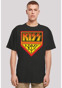 F4NT4STIC Herren T-Shirt "Kiss Army Logo", schwarz, casual, Gr. XS, Obermaterial: 100% Baumwolle, Shirts, Premium Qualität