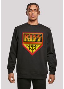 F4NT4STIC Herren Sweatshirt "Kiss Rock Band Army Logo", schwarz, casual, Gr. XXL, Obermaterial: 50% Baumwolle, 50% Polyester, Sweatshirts, Premium