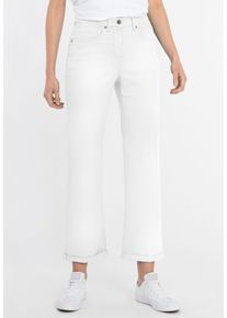 Recover Pants Damen 5-Pocket-Jeans "HAZEL", weiß, casual, Gr. 48, unifarben, 53% Lyocell;44% Baumwolle;3% Elasthan, Jeans, im Five-Pocket-Style