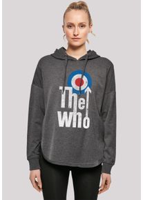 F4NT4STIC Damen Kapuzenpullover "The Who Rock Band", grau, casual, Gr. S, Obermaterial: 100% Baumwolle, Pullover, Premium Qualität