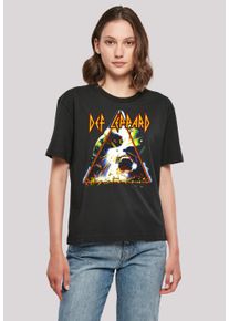 F4NT4STIC Damen T-Shirt "Def Leppard Hysteria", schwarz, casual, Gr. XXL, Obermaterial: 100% Baumwolle, Shirts, Premium Qualität