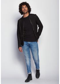 Maze Herren Lederjacke "Dobson", schwarz, Gr. XXL, Obermaterial: 100% Leder, Lammnappa / Futter: 100% Polyester / Ärmelfutter: 100% Polyester, Jacken