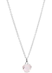 Firetti Damen Kette mit Anhänger "Schmuck Geschenk Silber 925 Halsschmuck Halskette Ankerkette Herz", Silber 925 (Sterlingsilber), L: 45cm B: 1mm,