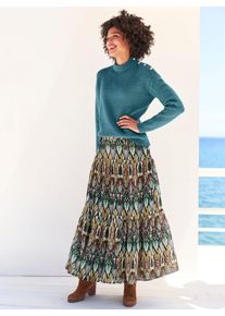 Heine Damen Strickpullover "Pullover", blau, Gr. 46, unifarben, 74% Polyacryl, 23% Polyester, 3% Elasthan, Pullover