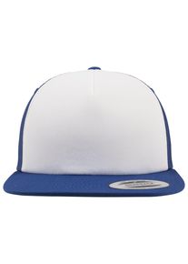 Flexfit Damen Flex Cap "Flexfit Unisex Foam Trucker with White Front", blau, casual, unifarben, 100% Polyester, Caps