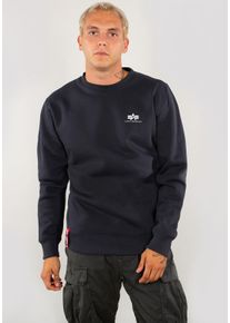 Herren Sweater "Alpha Industries Men - Sweatshirts Basic Sweater Small Logo", blau, Gr. XXL, Alpha Industries, Obermaterial: 80% Baumwolle, 20%