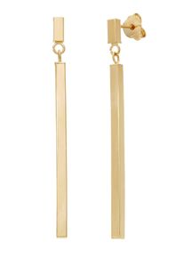 Lady Damen Paar Ohrstecker, Metall, gold, Metall, Ohrringe