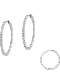 Firetti Damen Paar Creolen "Schmuck Geschenk Silber 925 Ohrschmuck Ohrringe", Silber 925 (Sterlingsilber), silber, Silber 925 (Sterlingsilber),