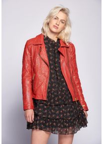 Maze Damen Lederjacke "Heart", rot, Gr. S, Obermaterial: 100% Lammleder / Futter: 100% Polyester, Jacken