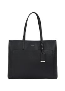 Calvin Klein Damen Shopper "CK MUST MEDIUM SHOPPER_CAVIAR", schwarz, Lederimitat, Taschen, Schultertasche Damen, Henkeltasche, Umhängetasche Damen