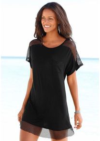 s.Oliver Longshirt schwarz Gr. 32/34 für Damen. Mit Rundhals. Figurumspielend
