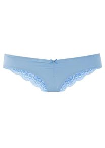Lascana Brasilslip blau Gr. 32/34 für Damen. Körpernah