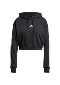 Adidas W 3s Ft Cro Hoodie Damen - schwarz - Gr. M - Baumwolle/Polyester/Viskose