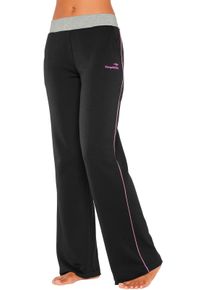 Kangaroos sheego Große Größen Relaxhose, schwarz-pink-pink, Größe 36/38 - Damen