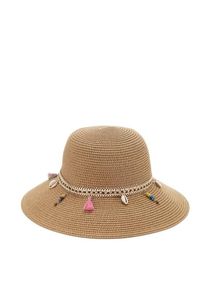 Lascana Strohhut 'Sonnenhut' beige Gr. für Damen. Mit Schmuckelemente