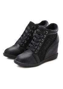 Lascana Sneaker schwarz Gr. 36 für Damen. Mit Spitze