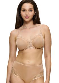 Triumph Damen Minimizer-BH "Ladyform Soft W X", Gr. 80smooth natur, Microtouch, Spitze, Obermaterial: 43% Polyamid, 40% Polyester, 17% Elasthan,