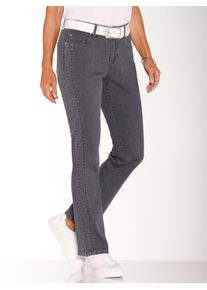 Casual Looks Damen Bequeme Jeans, grau, Gr. 19, unifarben, 98% Baumwolle, 2% Polyester, Jeans