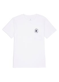Converse Damen T-Shirt "WOMEN'S Converse CHUCK TAYLOR T-SHIRT", weiß, sportlich, Gr. L, Jersey, Obermaterial: 100% Baumwolle, Shirts
