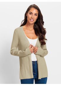 Heine Damen Cardigan, braun, Gr. 46, unifarben, 70% Viskose, 30% Polyamid, Strickjacken