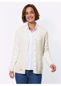 Classic Basics Damen Cardigan, beige, Gr. 38, unifarben, 100% Polyacryl, Strickjacken