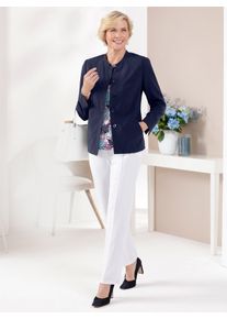 CLASSIC Damen Jackenblazer "Blazer", blau, Gr. 20, 63% Polyester, 34% Viskose, 3% Elasthan, Blazer