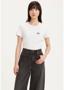 Levi's LEVI'S Damen Rundhalsshirt "THE PERFECT TEE", weiß, casual, Gr. XS, Jersey, Obermaterial: 100% Baumwolle, Shirts