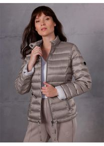 Damen Daunenjacke, grau, Gr. 38, CREATION L PREMIUM, unifarben, 55% Polyester, 45% Polyamid, Wattierung:90% Daunen, 10% Federn, Jacken