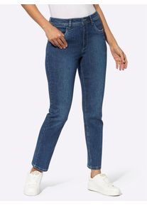 Inspirationen Damen Bequeme Jeans, blau, Gr. 40, unifarben, 99% Baumwolle, 1% Elasthan, Jeans