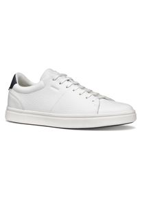 Geox Herren Sneaker "U BALTMOORE", Gr. 41, weiß, Leder, Synthetik, Textil, casual, Schuhe, Retro Sneaker, Schnürschuh mit farblich abgesetzter Ferse