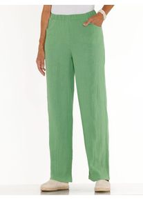 Classic Basics Damen Schlupfhose, grün, Gr. 48, unifarben, 100% Baumwolle, Hosen