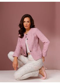 Damen Jackenblazer "Woll-Mix-Blazer", rosa, Gr. 46, CREATION L PREMIUM, 70% Polyester, 30% Wolle, Blazer