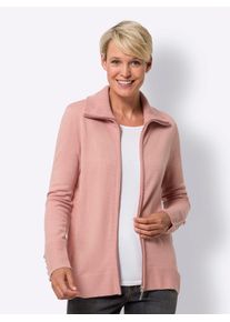 Classic Basics Damen Strickjacke, rosa, Gr. 50, unifarben, 100% Polyacryl, Strickjacken