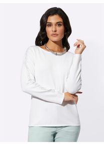 CRÉATION L CREATION L Damen Strickpullover "Pullover", beige, Gr. 38, unifarben, 70% Viskose, 30% Polyamid, Pullover