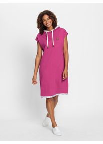 Casual Looks Damen Sweatkleid "Sweatkleid", pink, Gr. 38, unifarben, 50% Baumwolle, 50% Polyester, Kleider