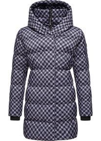 Ragwear Damen Steppmantel "Niara Print", lila, modisch, Gr. L, Obermaterial: 100% Polyester, Innenfutter: 100% Polyester, Wattierung: 100% Polyester,