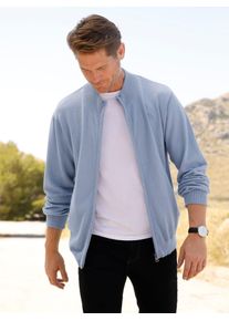 Catamaran Herren Strickjacke, blau, Gr. 56, unifarben, 100% Baumwolle, Strickjacken