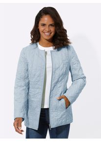 Casual Looks Damen Steppjacke, blau, Gr. 18, unifarben, 100% Polyester, Wattierung:100% Polyester, Jacken