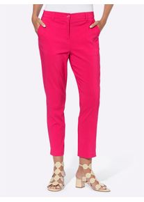 Heine Damen 7/8-Hose, pink, Gr. 40, unifarben, 72% Viskose, 25% Polyamid, 3% Elasthan, Hosen
