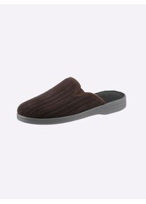 CLASSIC Herren Pantoffel, Gr. 40, braun, Textil, Schuhe