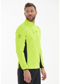 ELITE LAB Herren Laufjacke "Shell Heat X1 Elite", gelb, sportlich, Gr. L, mehrfarbig, 100% Polyester, Jacken, mit wind- und wasserdichter Funktion